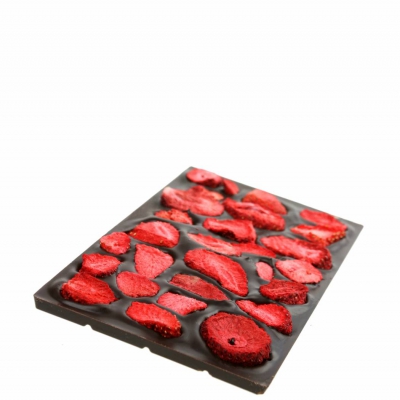 Czekolada ciemna z truskawkami 100g - foto 3