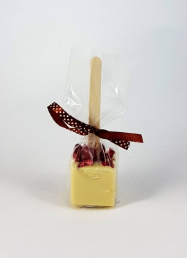 Chocostick czekolada biała z żurawiną