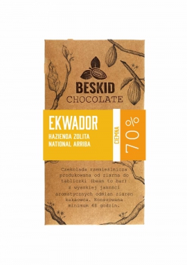 Czekolada Ekwador Nacional Arriba 70% ciemna
