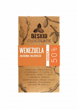 Czekolada Wenezuela Caicara del Orinoco 50% mleczna ciemna