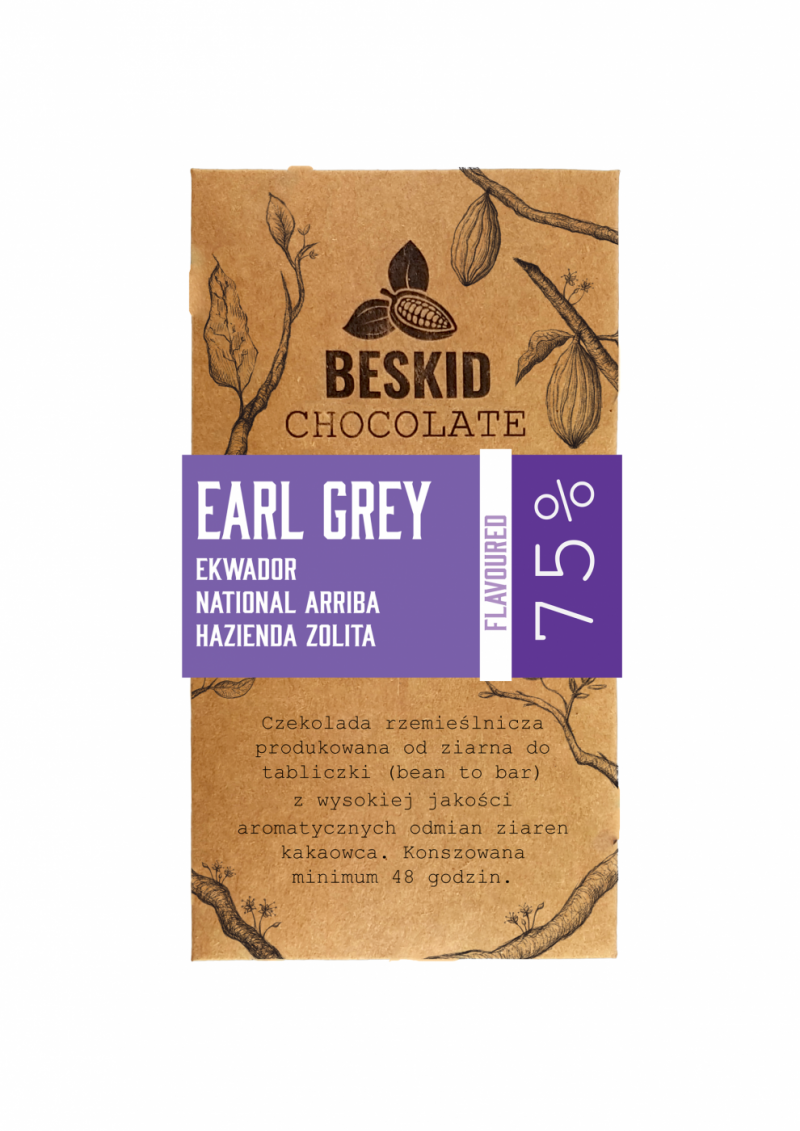 Czekolada ciemna 75% Earl Grey - foto 1