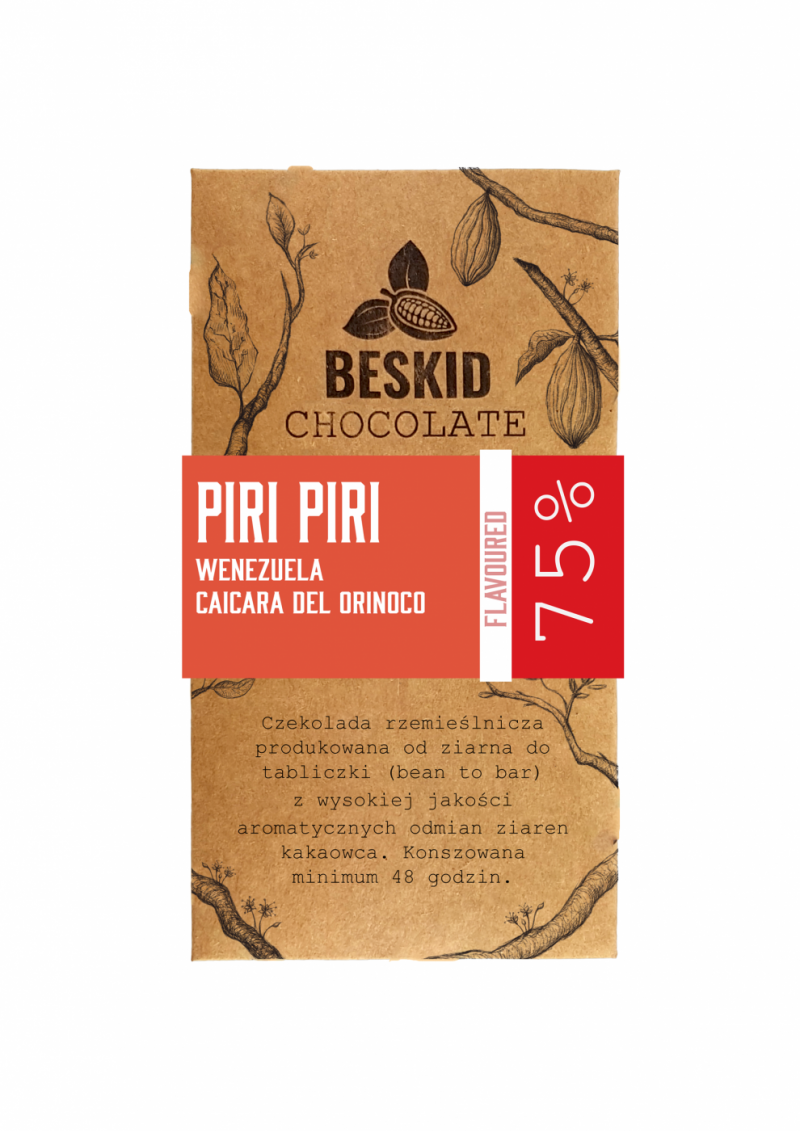 Czekolada ciemna 75% z papryczką Piri Piri - foto 1
