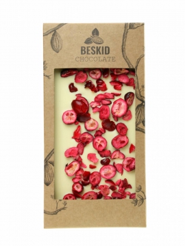 Czekolada biała z żurawiną 100g
