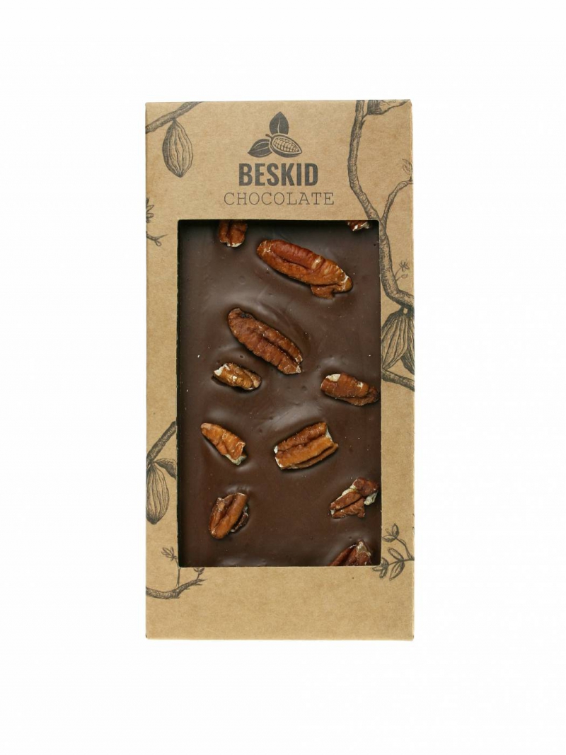 Czekolada mleczna z orzechami pekan 100g - foto 1