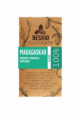 Czekolada Madagaskar Ambanja Superior BIO 100% ciemna