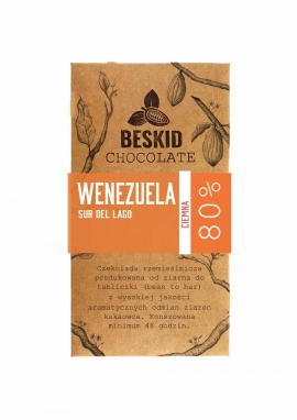 Czekolada Wenezuela Sur del Lago 80% ciemna