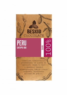 Czekolada Peru Satipo BIO 100% ciemna