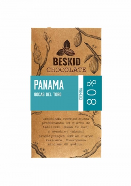 Czekolada Panama Bocas del Toro BIO 80% ciemna